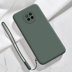 Funda Silicona Ultrafina Goma 360 Grados Carcasa YK6 para Xiaomi Redmi Note 9 5G Verde Noche