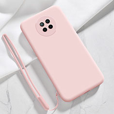 Funda Silicona Ultrafina Goma 360 Grados Carcasa YK6 para Xiaomi Redmi Note 9T 5G Oro Rosa