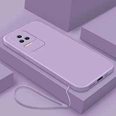 Funda Silicona Ultrafina Goma 360 Grados Carcasa YK7 para Xiaomi Redmi K50 Pro 5G Purpura Claro