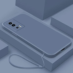 Funda Silicona Ultrafina Goma 360 Grados Carcasa YK7 para Xiaomi Redmi K60 Pro 5G Gris Lavanda