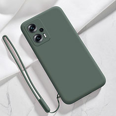 Funda Silicona Ultrafina Goma 360 Grados Carcasa YK7 para Xiaomi Redmi Note 11T Pro 5G Verde Noche