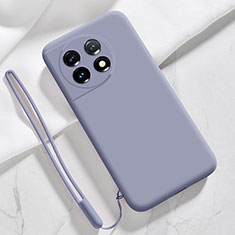 Funda Silicona Ultrafina Goma 360 Grados Carcasa YK8 para OnePlus 11 5G Gris Lavanda