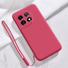 Funda Silicona Ultrafina Goma 360 Grados Carcasa YK8 para OnePlus 11 5G Rojo