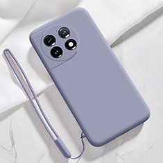 Funda Silicona Ultrafina Goma 360 Grados Carcasa YK8 para OnePlus Ace 2 Pro 5G Gris Lavanda