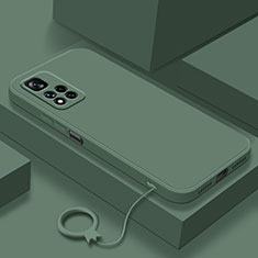 Funda Silicona Ultrafina Goma 360 Grados Carcasa YK8 para Xiaomi Mi 11i 5G (2022) Verde