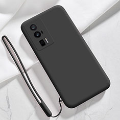 Funda Silicona Ultrafina Goma 360 Grados Carcasa YK8 para Xiaomi Poco F5 Pro 5G Negro