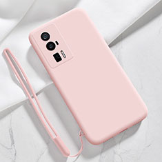 Funda Silicona Ultrafina Goma 360 Grados Carcasa YK8 para Xiaomi Poco F5 Pro 5G Rosa