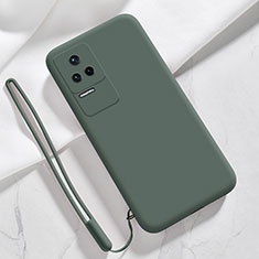 Funda Silicona Ultrafina Goma 360 Grados Carcasa YK8 para Xiaomi Redmi K50 5G Verde Noche