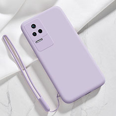 Funda Silicona Ultrafina Goma 360 Grados Carcasa YK8 para Xiaomi Redmi K50 Pro 5G Purpura Claro