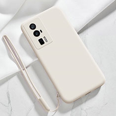 Funda Silicona Ultrafina Goma 360 Grados Carcasa YK8 para Xiaomi Redmi K60 5G Blanco