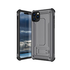 Funda Silicona Ultrafina Goma 360 Grados Carcasa Z01 para Apple iPhone 11 Pro Max Gris