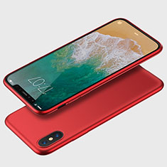 Funda Silicona Ultrafina Goma C01 para Apple iPhone Xs Rojo