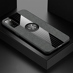 Funda Silicona Ultrafina Goma Carcasa C01 para Huawei Honor V30 5G Gris Oscuro