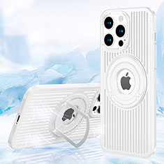 Funda Silicona Ultrafina Goma Carcasa con Mag-Safe Magnetic AC1 para Apple iPhone 14 Pro Blanco