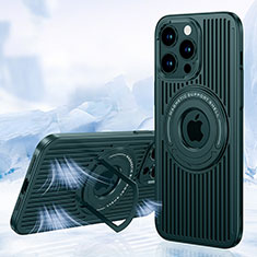 Funda Silicona Ultrafina Goma Carcasa con Mag-Safe Magnetic AC1 para Apple iPhone 14 Pro Max Verde