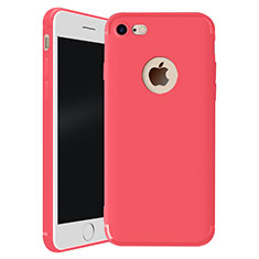 Funda Silicona Ultrafina Goma Carcasa H01 para Apple iPhone 7 Rojo