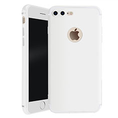 Funda Silicona Ultrafina Goma Carcasa S01 para Apple iPhone 7 Plus Blanco