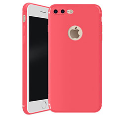 Funda Silicona Ultrafina Goma Carcasa S01 para Apple iPhone 7 Plus Rojo