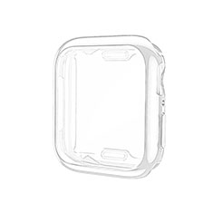 Funda Silicona Ultrafina Goma Carcasa S01 para Apple iWatch 5 40mm Claro