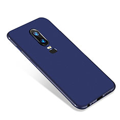 Funda Silicona Ultrafina Goma Carcasa S01 para OnePlus 6 Azul