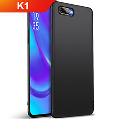 Funda Silicona Ultrafina Goma Carcasa S01 para Oppo K1 Negro