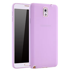 Funda Silicona Ultrafina Goma Carcasa S01 para Samsung Galaxy Note 3 N9000 Morado