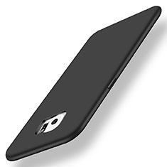 Funda Silicona Ultrafina Goma Carcasa S01 para Samsung Galaxy S6 Edge+ Plus SM-G928F Negro