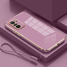 Funda Silicona Ultrafina Goma Carcasa S01 para Xiaomi Redmi K40 5G Morado