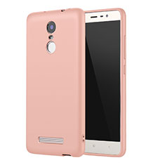 Funda Silicona Ultrafina Goma Carcasa S01 para Xiaomi Redmi Note 3 MediaTek Rosa