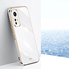 Funda Silicona Ultrafina Goma Carcasa S02 para Xiaomi Mi 12 5G Blanco