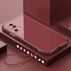 Funda Silicona Ultrafina Goma Carcasa S02 para Xiaomi Mi 12 Lite NE 5G Rojo