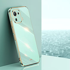 Funda Silicona Ultrafina Goma Carcasa S03 para Xiaomi Mi 11 Pro 5G Verde