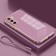 Funda Silicona Ultrafina Goma Carcasa S04 para Samsung Galaxy S21 FE 5G Morado