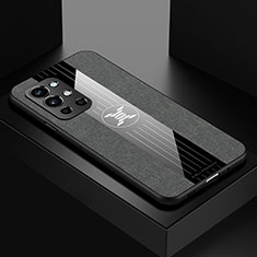 Funda Silicona Ultrafina Goma Carcasa X01L para OnePlus 9R 5G Gris