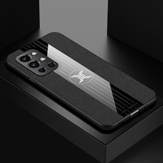 Funda Silicona Ultrafina Goma Carcasa X01L para OnePlus 9R 5G Negro