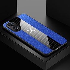 Funda Silicona Ultrafina Goma Carcasa X01L para Oppo A1x 5G Azul