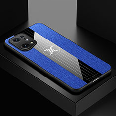 Funda Silicona Ultrafina Goma Carcasa X01L para Oppo Find X5 5G Azul