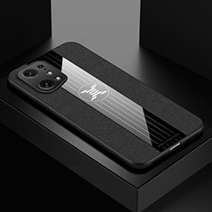 Funda Silicona Ultrafina Goma Carcasa X01L para Oppo Find X5 5G Negro