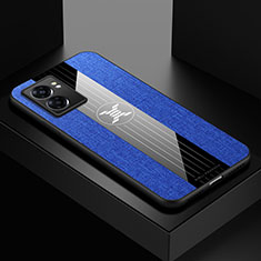 Funda Silicona Ultrafina Goma Carcasa X01L para Oppo K10 5G India Azul