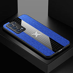 Funda Silicona Ultrafina Goma Carcasa X01L para Oppo Reno6 Pro+ Plus 5G Azul