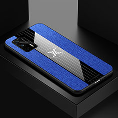 Funda Silicona Ultrafina Goma Carcasa X01L para Realme GT 5G Azul