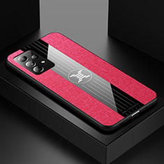 Funda Silicona Ultrafina Goma Carcasa X01L para Samsung Galaxy A52s 5G Rojo