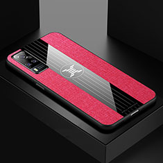 Funda Silicona Ultrafina Goma Carcasa X01L para Vivo Y53s NFC Rojo