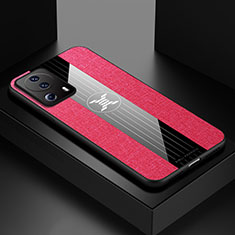 Funda Silicona Ultrafina Goma Carcasa X01L para Xiaomi Mi 12 Lite NE 5G Rojo