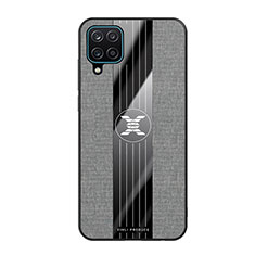 Funda Silicona Ultrafina Goma Carcasa X02L para Samsung Galaxy A12 Nacho Gris