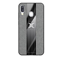 Funda Silicona Ultrafina Goma Carcasa X02L para Samsung Galaxy A40 Gris