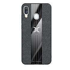 Funda Silicona Ultrafina Goma Carcasa X02L para Samsung Galaxy A40 Negro