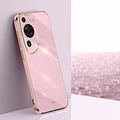 Funda Silicona Ultrafina Goma Carcasa XL1 para Huawei P60 Art Purpura Claro