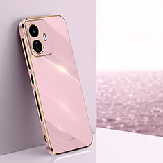 Funda Silicona Ultrafina Goma Carcasa XL1 para Vivo iQOO Z6 Lite 5G Rosa