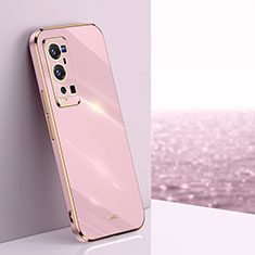 Funda Silicona Ultrafina Goma Carcasa XL1 para Vivo X60 Pro+ Plus 5G Rosa